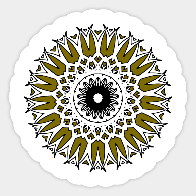 Sacred Geometry Mandala Sticker by GR-ART